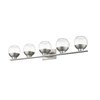 Z-Lite Osono 5 Light Vanity, Brushed Nickel & Clear 1924-5V-BN-LED